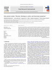 Research paper thumbnail of Oats protein isolate: thermal, rheological, surface and functional properties