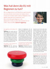 Research paper thumbnail of Was hat denn die EU mit Regionen zu tun?,  interview in ACADEMIA 43(2007),  15-17