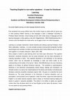 Research paper thumbnail of Teaching English to non-native speakers A case for Emotional Learning [Was published in British Council News letter, Elta, Serbia]