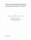 Research paper thumbnail of The "New Wars" Debate Revisited: An Empirical Evaluation of the Atrociousness of "New Wars"