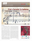 Research paper thumbnail of 2013_Cosi si accese La boheme, «Il giornale della musica», xxix/300, febbraio 2013, pp. 27-28.