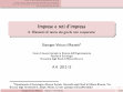 Research paper thumbnail of Imprese e reti d'impresa