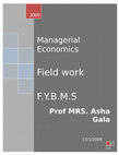 Managerial Economics Cover Page