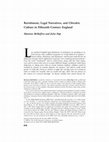 Research paper thumbnail of Shannon McSheffrey and Julia Pope, “Ravishment, Legal Narratives, and Chivalric Culture in Fifteenth-Century England,” Journal of British Studies 48:4 (2009): 818-36