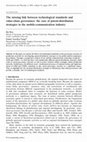 Research paper thumbnail of The missing link between technological standards and value-chain governance: the case of patent-distribution strategies in the mobile-communication industry