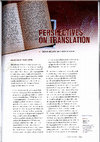 Research paper thumbnail of Perspectives on Translation  (co-author Brian Nelson)