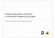 Research paper thumbnail of Widespread patterns of lenition in Australian indigenous languages: initial findings and implications