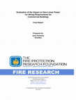 Evaluation of the Impact on Non-Linear Power On Wiring Requirements for Commercial Buildings by Jens Schoene Ener Nex, The Fire Protection Research Foundation Cover Page