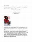 Research paper thumbnail of Dr. Paddison's Early  Review of Love in the RV Park: A Romance for Men