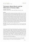 Research paper thumbnail of Normative liberal theory and the bifurcation of human rights - in Ethics & Global Politics v. 2 n. 3 (2009) 