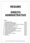 APOSTILA DE DIREITO ADMINISTRATIVO RESUMAO Cover Page