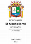 MONOGRAFIA SOBRE EL ALCOHOLISMO Cover Page