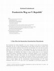 Research paper thumbnail of Frankreichs Weg zur V. Republik