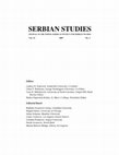 Serbian Studies_vol 21/2 Cover Page