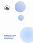 HUMAN RESOURCES MANAGEMENT Cover Page