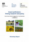 Insect pollinators: linking research and policy. Workshop report Cover Page