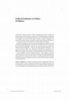 Federal Solutions to Ethnic Problems Cover Page