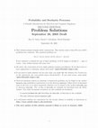 Probability and Stochastic Processes Cover Page