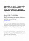 riURB • Revista Iberoamericana de Urbanismo nº8 • Luis Baer • Mercado de suelo y producción de vivienda en Buenos Aires y su área metropolitana MERCADOS DE SUELO Y PRODUCCIÓN Cover Page