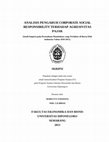 ANALISIS PENGARUH CORPORATE SOCIAL RESPONSIBILITY TERHADAP AGRESIVITAS PAJAK (Studi Empiris pada Perusahaan Manufaktur yang Terdaftar di Bursa Efek Indonesia Tahun 2010-2011) Cover Page