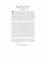 Research paper thumbnail of Thucydides 1.19.1 and the Peloponnesian League