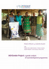 Research paper thumbnail of Progetto IAO/Gender: una lettura di genere dei programmi di sviluppo rurale