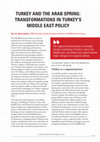  Turkey and The Arab Spring: Transformations in Turkey's Middle East Policy Cover Page