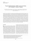 Research paper thumbnail of Thyroid sialyltransferase mRNA level and activity are increased in Graves' disease