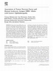 Research paper thumbnail of Association of tumor necrosis factor and human leukocyte antigen DRB1 alleles with Graves' ophthalmopathy