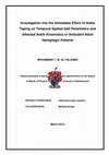 Investigation into the Immediate Effect of Ankle Taping on Temporal Spatial Gait Parameters and Affected Ankle Kinematics in Ambulant Adult Hemiplegic Patients Cover Page