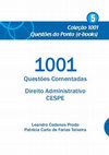 001 Questões Comentadas -Direito Administrativo - PROVAS ABRANGIDAS POR ESTA EDIÇÃO Cover Page