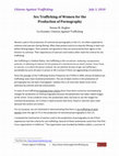 Research paper thumbnail of Sex Trafficking of Women for the Production of Pornography