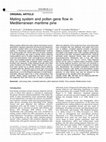 Research paper thumbnail of Mating system and pollen gene flow in Mediterranean maritime pine