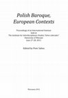 DI BARTOLOMEO D. (2012), Giants in European Festivals and Processions: A Short Note, in Piotr Salwa (edited by), Polish Baroque, European Contexts, Warszawa, p. 193-202, ISBN/ISSN: 978-83-63636-01-2 Cover Page