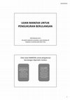 Statistik Lanjutan - MANOVA UNTUK PENGUKURAN BERULANGAN Cover Page