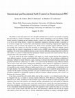 Research paper thumbnail of Intentional and Incidental Self-Control in Ventrolateral PFC