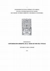 UNIVERSIDAD NACIONAL FEDERICO VILLARREAL ESCUELA UNIVERSITARIA DE POST GRADO DOCTORADO EN MEDIO AMBIENTE Y DESARROLLO SOSTENIBLE MONOGRAFIA Cover Page