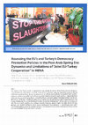 Research paper thumbnail of Assessing the EU’s and Turkey’s democracy promotion policies in the post-Arab Spring era: Dynamics and limitations of “joint EU-Turkey cooperation” in MENA