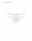 Research paper thumbnail of Mentoring Program Design:  Early Childhood Environments in Georgia