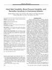 Heart Rate Variability, Blood Pressure Variability, and Baroreflex Sensitivity in Overtrained Athletes Cover Page