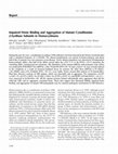  Impaired Heme Binding and Aggregation of Mutant Cystathionine b-Synthase Subunits in Homocystinuria Cover Page