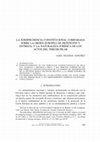 Research paper thumbnail of La jurisprudencia constitucional sobre la Orden Europea de detención y entrega y la naturaleza jurídica de los actos del Tercer Pilar,