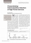 Characterizing Intermodulation Distortion of High-Power Devices Cover Page