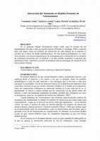 Research paper thumbnail of Interacción Del Alumnado En Modelos Formales De Teleenseñanza