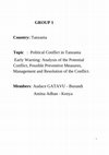 Research paper thumbnail of Members: Audace GATAVU -Burundi