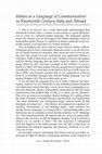 Research paper thumbnail of Italian as a Language of Communication in Nineteenth Century Italy and Abroad (con John J. Kinder), «Italica. Journal of the American Association of Teachers of Italian», LXXXIX, 2012, pp. 109-121.