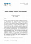 Research paper thumbnail of Integrated Urban Water Management: towards sustainability