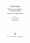 'Country Villas in Roman Central Italy: Reassessing the Evidence’. In J.J. Aubert & Z. Varhelyi (eds), A Tall Order. Writing the Social History of the Ancient World. Essays in Honor of William V. Harris. München 2005, 241-62 Cover Page