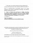 Research paper thumbnail of Extending The Research Agenda on Diffusion: The Case of Public Program Interventions for the Adoption of E-Business Systems in SMEs