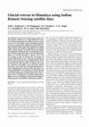 Research paper thumbnail of Glacial retreat in Himalaya using Indian Remote Sensing satellite data